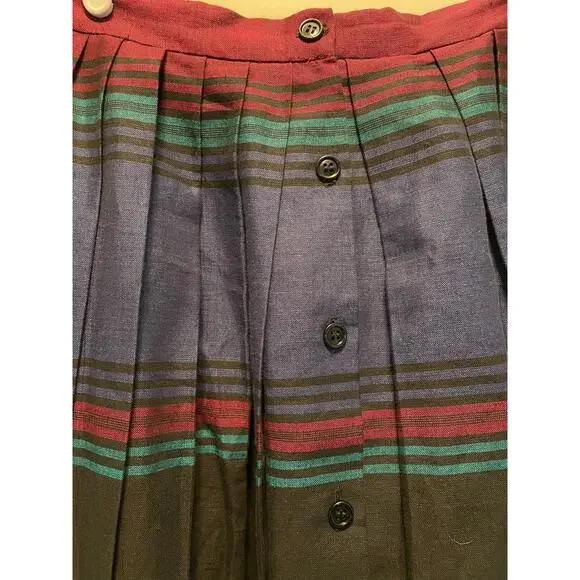 Perry Ellis Portfolio Vintage Stripe Skirt Jacket Suit Set - Picture 10 of 16